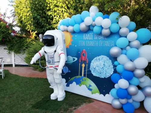 Φόντο φωτογράφισης για πάρτυ με μπαλόνια : SPACE backdrop